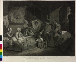 John Howard při návštěvě věznice od James Hogg