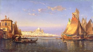 Benátky, kolem roku 1850 (olej na plátně)
