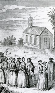 Ilustrace z „Historie dobrodružství Josepha Andrewse a jeho přítele pana Abrahama Adamse“ od Henryho Fieldinga, vydané v roce 1742 od James Hulett