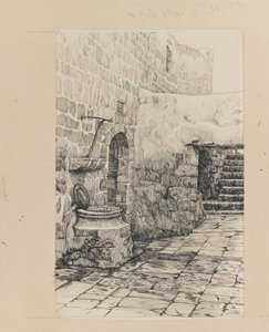 Stará cisterna, ilustrace ze Života našeho Pána Ježíše Krista (inkoust a grafit na papíře) od James Jacques Joseph Tissot