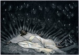 Andělé sloužící Ježíšovi poté, co ho ďábel opustil, 1897 od James Jacques Joseph Tissot
