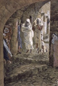 Zjevení mrtvých v ulicích Jeruzaléma, ilustrace pro The Life of Christ, c.1886-94 (wc & kvaš na kartonu) od James Jacques Joseph Tissot