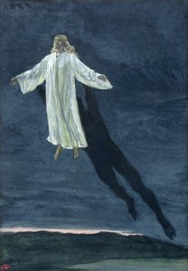 Kristus vzat do vysoké hory, ilustrace pro The Life of Christ, c.1886-94 (wc & kvaš na kartonu) od James Jacques Joseph Tissot