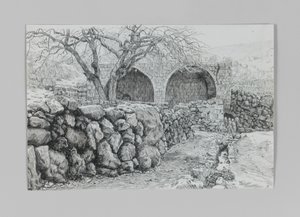 Fontána Panny Marie v Ain-Karim, ilustrace ze Života našeho Pána Ježíše Krista od James Jacques Joseph Tissot