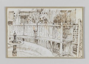 Zahrada tančících dervišů v Káhiře, ilustrace ze Života našeho Pána Ježíše Krista od James Jacques Joseph Tissot