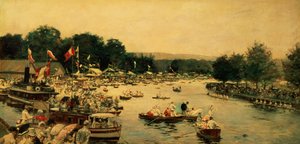 Henley Regatta, kolem roku 1877 od James Jacques Joseph Tissot