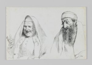 Žid a Židovka, ilustrace ze Života našeho Pána Ježíše Krista od James Jacques Joseph Tissot