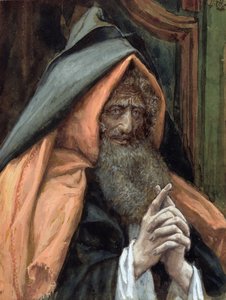 Josef z Arimatie, ilustrace pro The Life of Christ, c.1886-94 (wc & kvaš na kartonu) od James Jacques Joseph Tissot