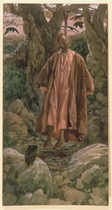 Jidáš se oběsil, ilustrace pro The Life of Christ, c.1886-96 (kvaš na kartonu) od James Jacques Joseph Tissot
