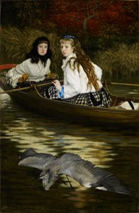Na Temži, volavka, kolem 1871-72 (olej na plátně) od James Jacques Joseph Tissot