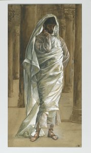 Svatý Tomáš, ilustrace ze Života našeho Pána Ježíše Krista, 1886-94 (wc přes grafit na papíře) od James Jacques Joseph Tissot