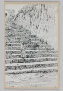 Kroky vedoucí k hrobkám proroků, ilustrace ze Života našeho Pána Ježíše Krista od James Jacques Joseph Tissot