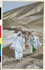 Povolání svatého Ondřeje a svatého Jana, ilustrace pro Život Krista, cca 1886-94 (wc a kvaš na kartonu) od James Jacques Joseph Tissot