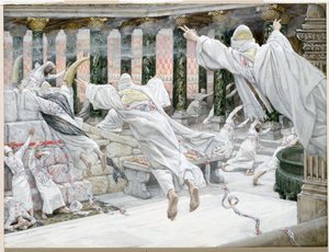 Mrtví se objevují v chrámu, ilustrace pro The Life of Christ, c.1886-96 (kvaš na kartonu) od James Jacques Joseph Tissot