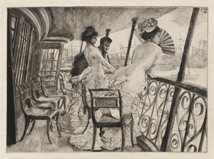 Galerie H.M.S. Kalkata v Portsmouthu od James Jacques Joseph Tissot