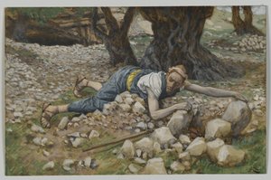 Skrytý poklad, ilustrace ze Života našeho Pána Ježíše Krista (wc přes grafit na papíře) od James Jacques Joseph Tissot