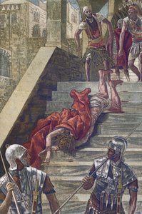 Svaté schodiště – Scala Sancta – z „“Života našeho Pána Ježíše Krista““ – 1899 od Jamese Tissota – Život našeho Pána Ježíše Krista, od Jacquese Josepha (Jacques Joseph) Tissot dit James Tissot (1836-1902) od James Jacques Joseph Tissot