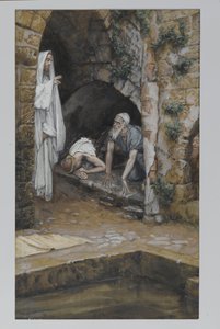 Muž s nemocí, ilustrace ze Života našeho Pána Ježíše Krista (wc přes grafit na papíře) od James Jacques Joseph Tissot