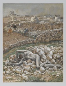 Syn vinice, ilustrace z „Života našeho Pána Ježíše Krista“ (akvarel přes grafit na papíře) od James Jacques Joseph Tissot