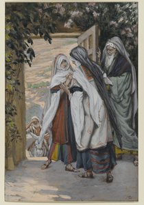 The Visitation, ilustrace pro The Life of Christ, c.1886-94 (wc na papíře) od James Jacques Joseph Tissot