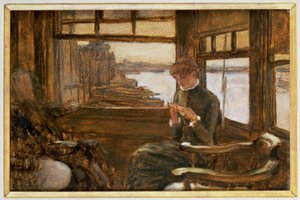 Odjezd, asi 1880 (obraz) od James Jacques Joseph Tissot