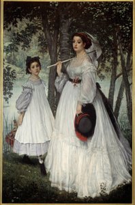 Dvě sestry aneb „portréty v parku“ Malba Jacquese Josepha (Jacques-Joseph) Tissot dit James Tissot (1836-1902) od James Jacques Joseph Tissot