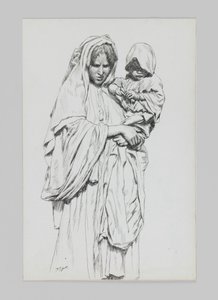 Žena a dítě z Jericha, ilustrace ze Života našeho Pána Ježíše Krista od James Jacques Joseph Tissot