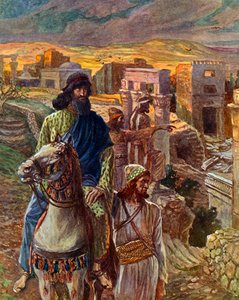 Nehemjáš se dívá na ruiny Jeruzaléma - Bible