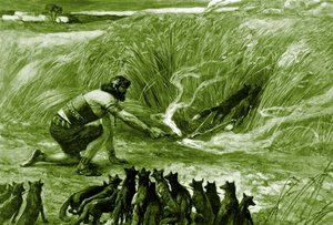 Samson a lišky od J James Tissot - Bible od James Jacques Joseph after Tissot