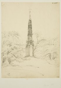 Bristol High Cross v Stourhead Gardens, 25. května 1819 (tužka na papíře) od James Johnson