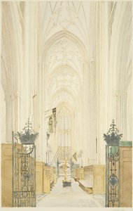 Příčná loď St Mary Redcliffe při pohledu na jih od James Johnson