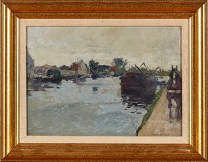 The Tow Path (olej na plátně)