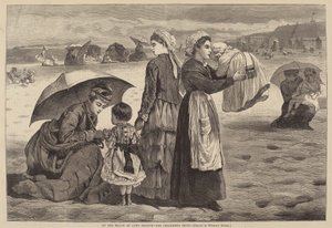 Na pláži v Long Branch - Hodina dětem od James L. Langridge after Winslow Homer