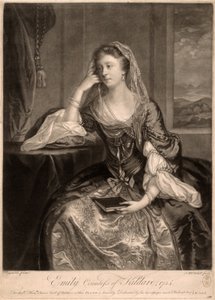 Emily, hraběnka z Kildare od James MacArdell
