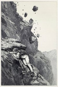 Kanonáda na Matterhornu ze Scrambles mezi Alpami v letech 1860 - 69, hospoda. 1871 od James Mahoney