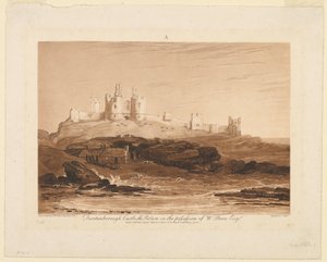 Hrad Dunstanburgh, z "Liber Studiorum", část III od James Mallord William Turner