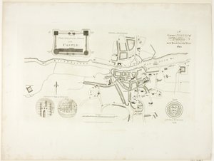 Správný průzkum Dublinu, jak stál v roce 1610 od James Malton