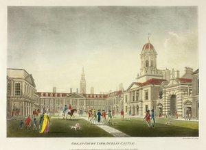 Velké nádvoří, Dublinský hrad od James Malton