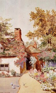 V Shamley Green, Surrey (akvarel) od James Matthews
