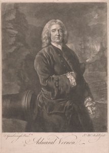 Admirál Edward Vernon od James McArdell