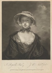 Catherine Chambers (rozená Moore) od James McArdell