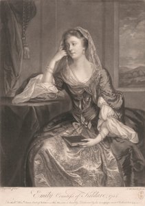Emily hraběnka z Kildare od James McArdell