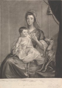 Lady Jane Cathcart (rozená Hamilton) a její syn od James McArdell