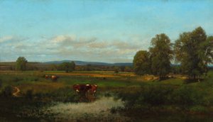 Krávy na pastvině 1870 (olej na plátně)
