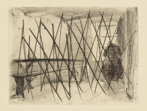 [76] Dojmy ze zrušených desek od Whistlera - Lakomec. od James Abbott McNeill Whistler