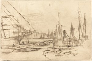 Skica z Billingsgate od James Abbott McNeill Whistler