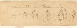 Skica na nábřeží od James Abbott McNeill Whistler