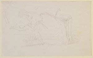 Dívka ležící na pohovce, čtení od James Abbott McNeill Whistler