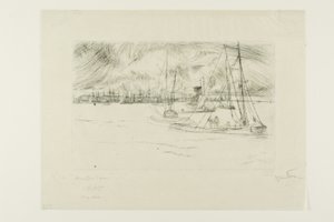 Amsterdam, z Tolhuis od James Abbott McNeill Whistler