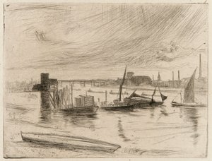Battersea Dawn (Cadogan Pier) od James Abbott McNeill Whistler